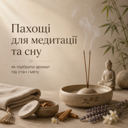Пахощі для медитації та сну — як підібрати аромат під стан і мету