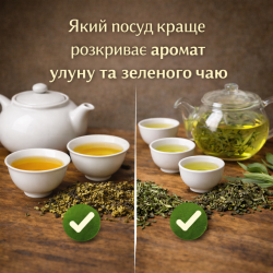 Какая посуда лучше раскрывает аромат улуна и зеленого чая