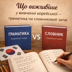 Что важнее новичку в изучении корейского: грамматика или словарный запас и какие книги помогут быстрее?