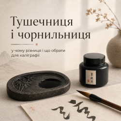 Тушечниця і чорнильниця: у чому різниця і що обрати для каліграфії