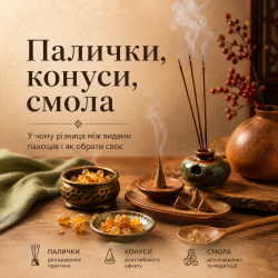 Палички, конуси, смола - у чому різниця між видами пахощів і як обрати своє