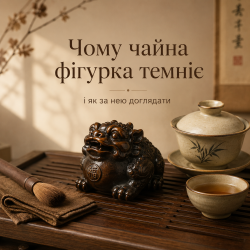 Почему чайная фигурка темнеет и как за ней ухаживать