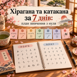 Хирагана и катакана за 7 дней: план изучения с нуля