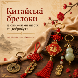 Китайские брелоки с символами счастья и благополучия: что означают изображения
