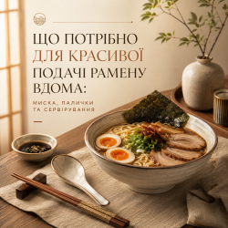 Что нужно для красивой подачи рамэна дома: миска, палочки и сервировка