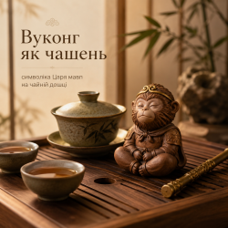 Вуконг как чашень: символика Царя обезьян на чайной доске