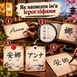 Как написать имя иероглифами: пошаговый разбор