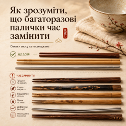 Как понять, что многоразовые палочки пора заменить
