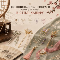 Какие шпильки и украшения выбрать для образа в стиле ханьфу