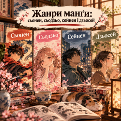 Жанры манги: сёнэн, сёдзё, сэйнэн и дзёсэй