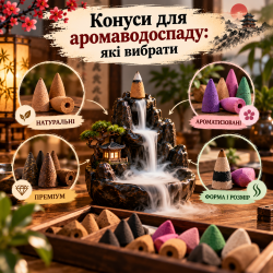 Конусы для аромаводопада: какие выбрать