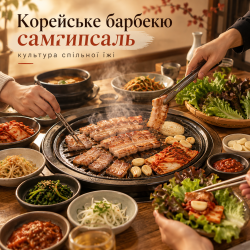 Самгипсаль: корейское барбекю и культура общей еды
