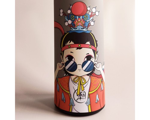 Купить Термос с цифровым дисплеем и матовым покрытием Серый "Chinese Opera Character" в Харькове Купить Термос с цифровым дисплеем и матовым покрытием Серый Chinese Opera Character в Харькове