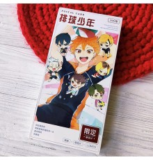 Поштові листівки + набір наліпок за мотивами Haikyuu!!! Волейбол