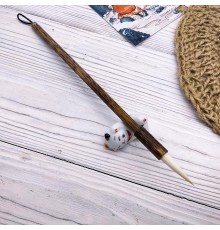 Кисть с натуральной рукояткой (дерево) для живописи и каллиграфии Коза