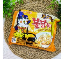 Корейська лапша Бульдак 4 сири Samyang Buldak Four Cheese Hot Chicken Ramen Noodles 130г (Корея)