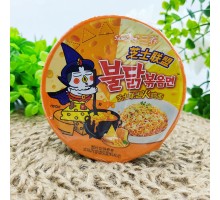 Корейська лапша склянка Бульдак 4 сири Samyang Buldak Four Cheese Hot Chicken 80г