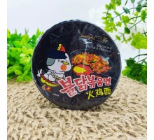Корейська лапша склянка бульдак рамен Samyang Buldak Hot Chicken класична гостра зі смаком курки 80г