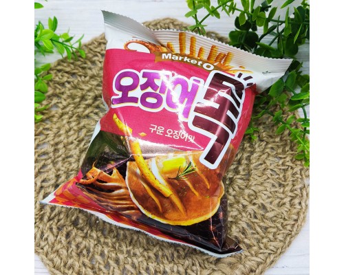 Market O Grilled Squid Flavor Baked Potato (70г) – корейський снек зі смаком змаженого кальмару