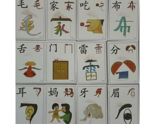 Двосторонні картки для вивчення китайської мови - Chinese for Kids 1а