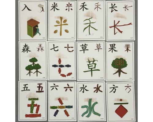 Двосторонні картки для вивчення китайської мови - Chinese for Kids 1а