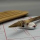Мягкая кисть из ворса колонка Натуральный бамбук Большой