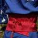 Костюм гейші Набір для косплею Японське кімоно синє