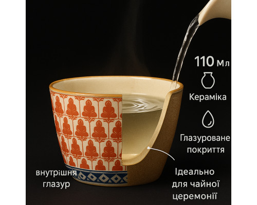 Пиала для чайной церемонии Тысяча Будд 110 мл