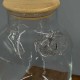 Скляний заварювальний чайник з бамбуковою кришкою 1800мл