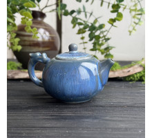 Чайник для чайної церемонії з глазур'ю Кров бика Оливковий градієнт 250 мл