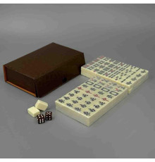 Карманный набор для игры в Маджонг — Mahjong в кейсе из экокожи