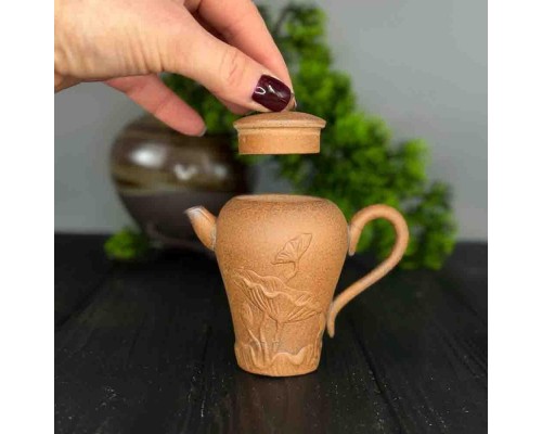Чайник из иссинской глины светлый для пуэра, улуна и красного чая 120мл