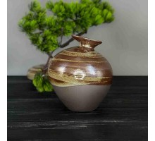 Керамічна ваза в японському стилі Ваза для Zen простору та чайного куточка