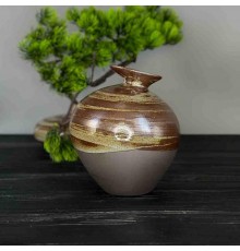 Керамическая ваза в японском стиле Ваза для Zen пространства и чайного уголка