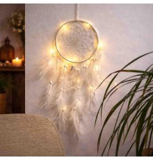 Ловец снов ручной работы с Led подсветкой Белый