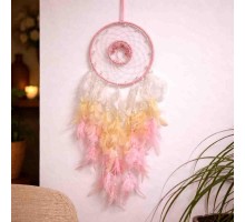 Рожевий ловець снів ручної роботи Пастельна тиша