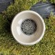 Большая керамическая пиала для чая Бамбуковый гай с иероглифом на дне 1шт, 150мл