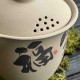 Фигурная гайвань с носиком Керамическая гайвань без покрытия глазурью Иероглиф 160 мл