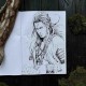 Розмальовка в японському стилі Anime Coloring Book з самураями та японськими пейзажами