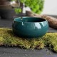 Керамическая пепельница зелёная