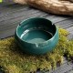 Керамическая пепельница зелёная