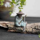 Чайна фігурка Мудрий рибалка, керамічна статуетка для чайної церемонії та чабані