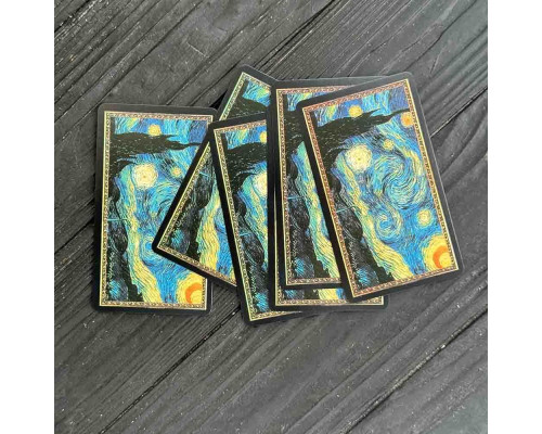 Карты Таро Van Gogh Tarot на 78 карт, колода в стиле Звёздной ночи Винсента ван Гога