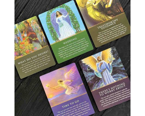 Оракульные карты Daily Guidance from Your Angels на 44 карты, ежедневные ангельские подсказки для вдохновения и саморефлексии