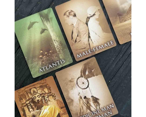 Оракульные карты Past Life Oracle Cards, Карты оракула прошлых жизней, 44 карты с путеводителем