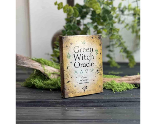 Green Witch Oracle, Оракул Зелёной Ведьмы, 44 карты для интуитивных практик, магии растений и природной символики